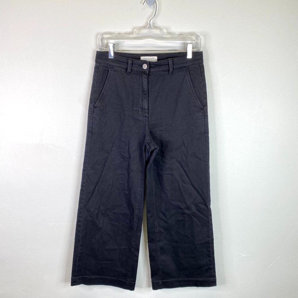 EVERLANE WOMEN'S BLACK WIDE LEG PANTS SZ 6
